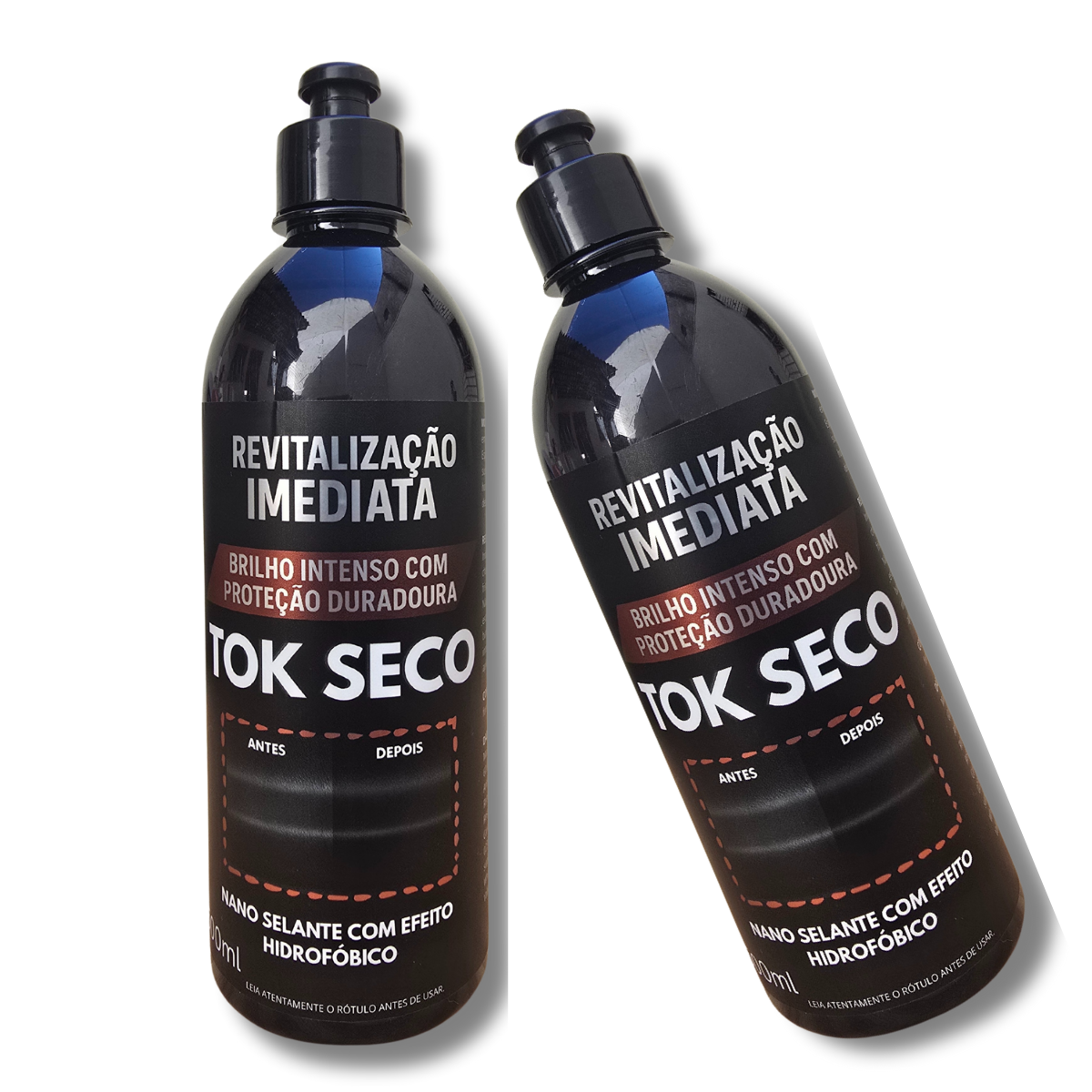TOK SECO - Revitalizador de Plásticos e Borracha - Nano Selante em 500ml - 12 unidades.