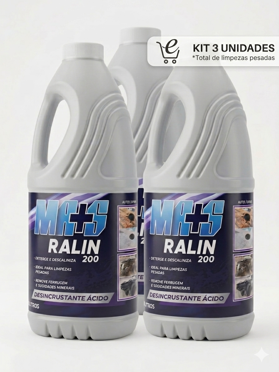 RALIN 200 - LIMPA PISOS - ENVIO COM FRETE GRÁTIS - RENDE ATÉ 400 LITROS