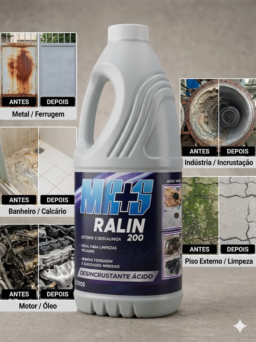 RALIN 200 - LIMPA PISOS - ENVIO COM FRETE GRÁTIS - RENDE ATÉ 400 LITROS