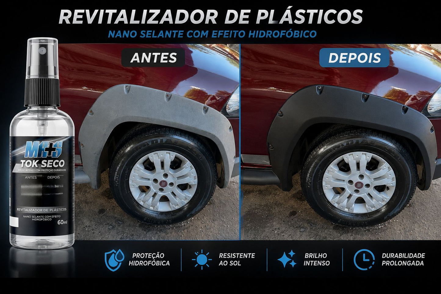 TOK SECO - Revitalizador de Plásticos - ENVIO COM FRETE GRÁTIS!