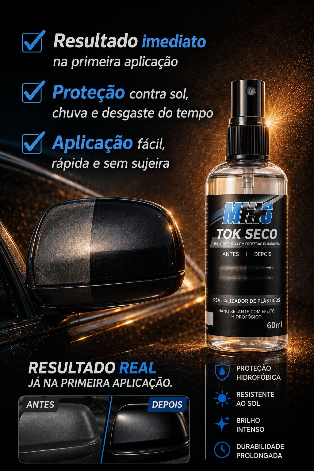 TOK SECO - Revitalizador de Plásticos - ENVIO COM FRETE GRÁTIS!